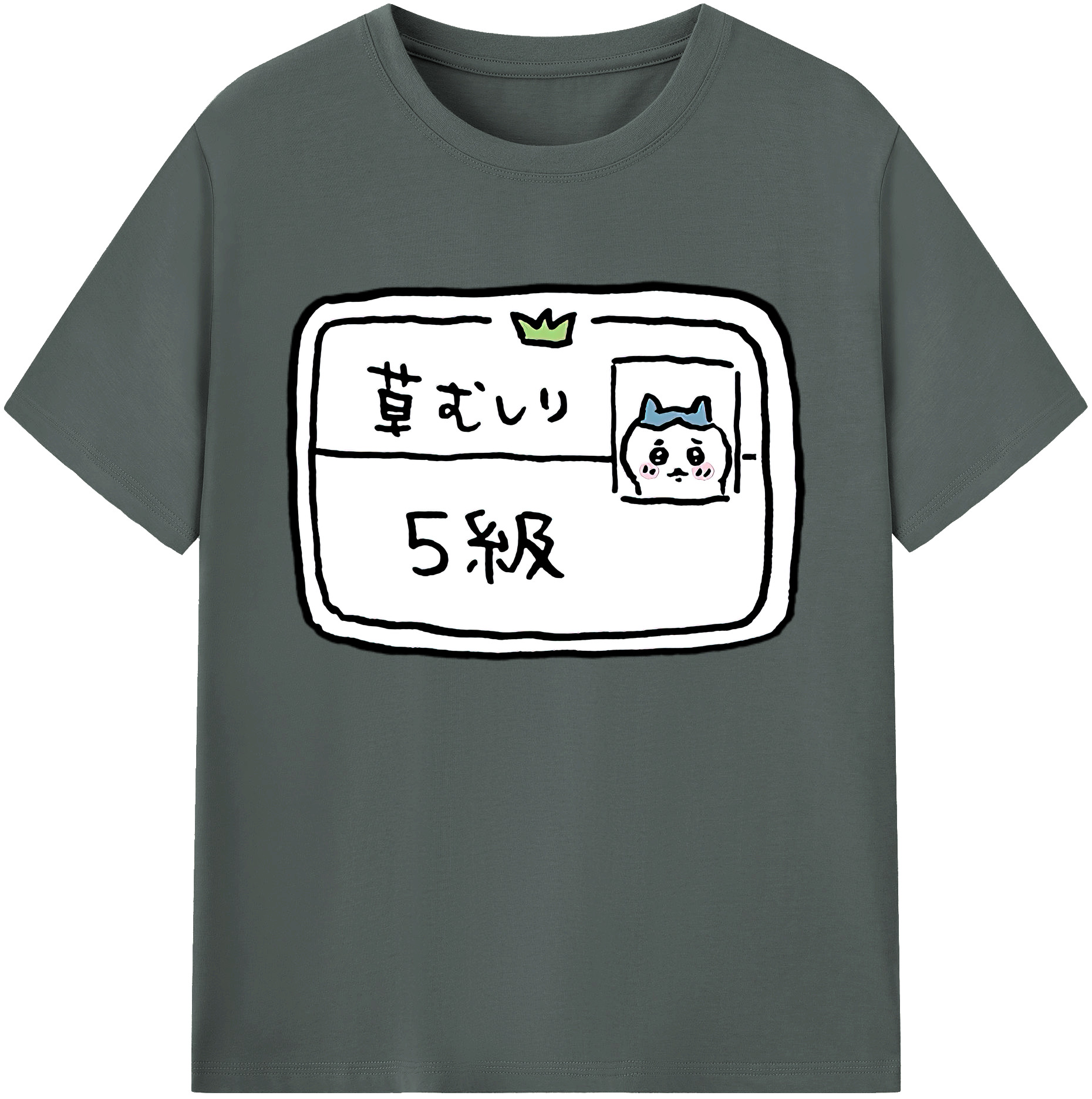 （画像用） ちいかわ ハチワレ Chii-kawa hachiware 綿100％ メンズ半袖Tシャツ｜肌触りやわらか＆通気性